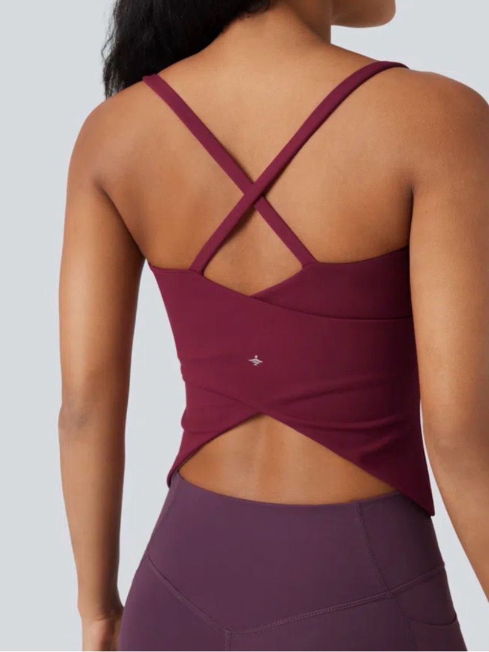 HALARA Wine Cross-Back Active Tank